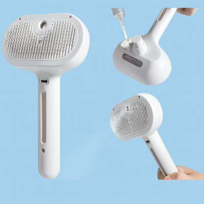 PuffSnuggle Pet Grooming Steam Brush