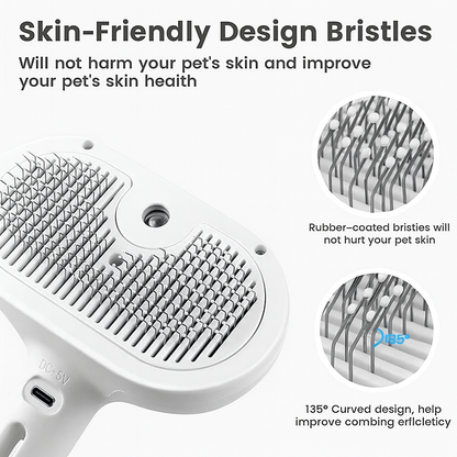 PuffSnuggle Pet Grooming Steam Brush
