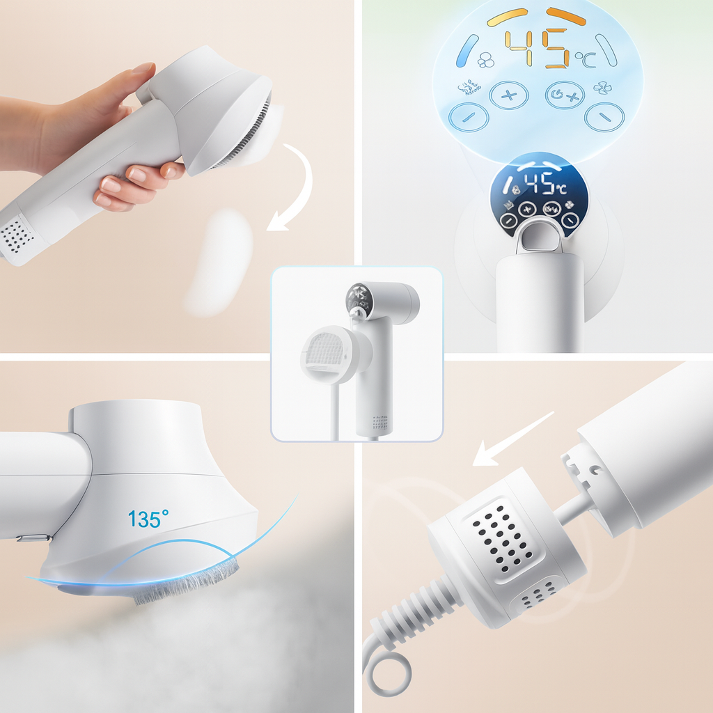 FluffBreeze Pet Hair Dryer & Grooming Brush